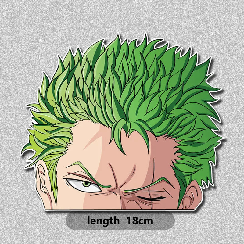 Luffy Peeking At Window Stickers One Piece