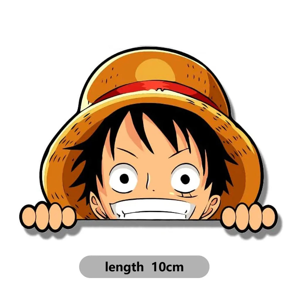 Luffy Peeking At Window Stickers One Piece