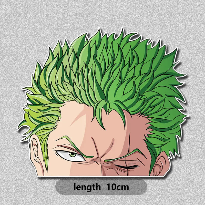 Luffy Peeking At Window Stickers One Piece