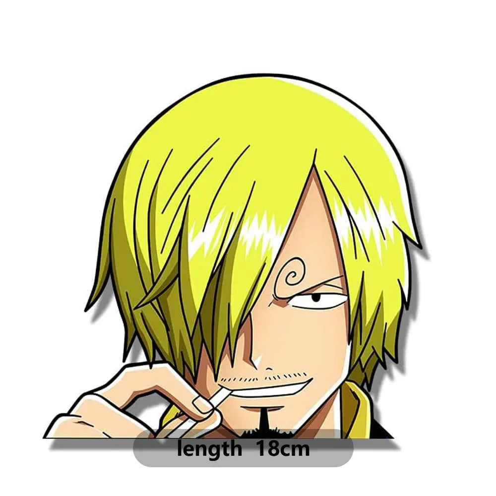 Luffy Peeking At Window Stickers One Piece