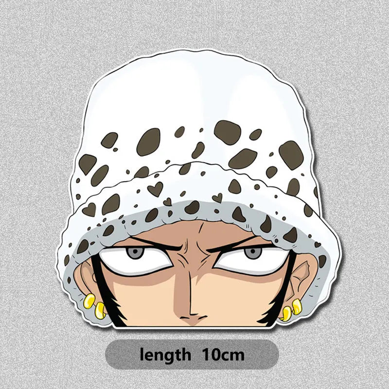 Luffy Peeking At Window Stickers One Piece